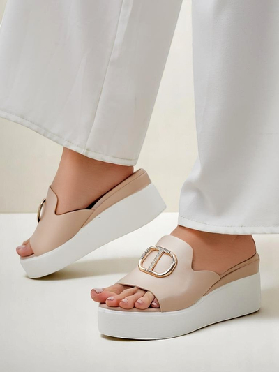 Royalfashion дамски сандали на клин Daffin