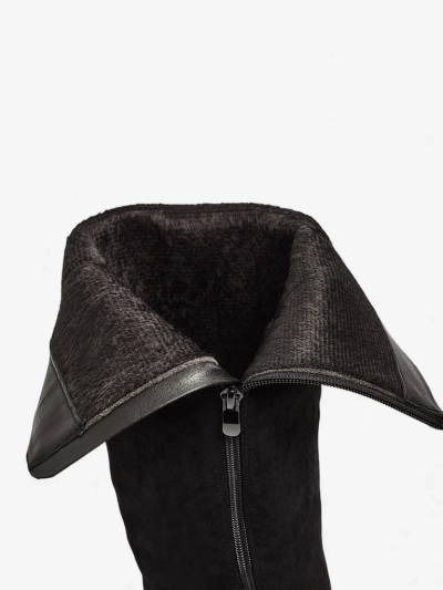 Дамски еко велурени ботуши на ток Ernala