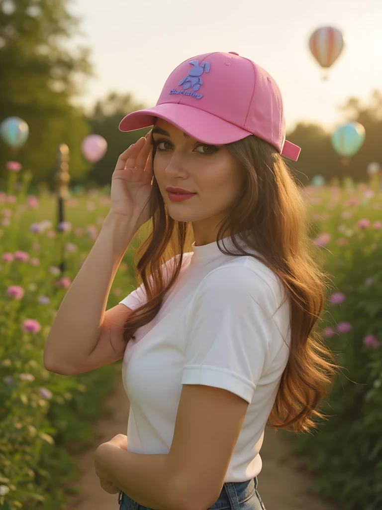 Royalfashion шапка с апликация намигващо зайче