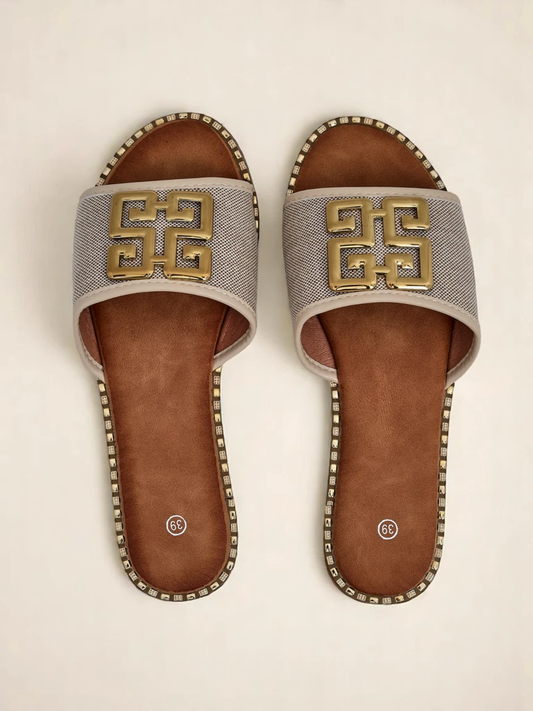 Royalfashion дамски чехли с плоска подметка Rorole