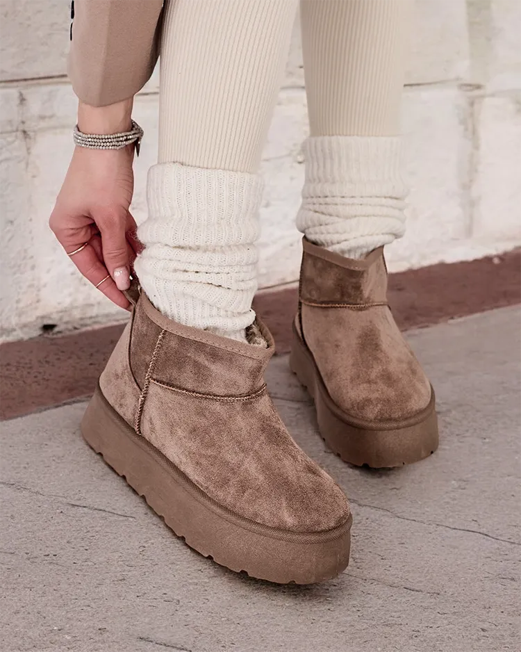 Роялфешън Къси боти за жени сняг Hawanni