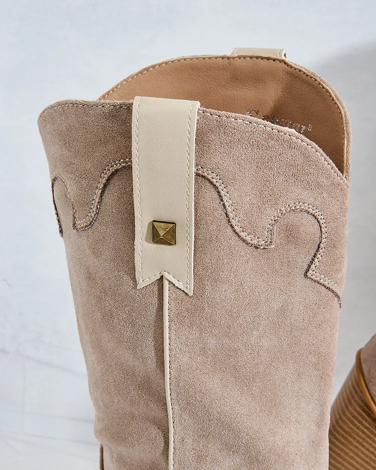 Royalfashion Дамски каубойски ботуши с ток Kowib