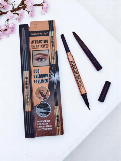 Овлажняващ молив за вежди и очна линия в едно Руса