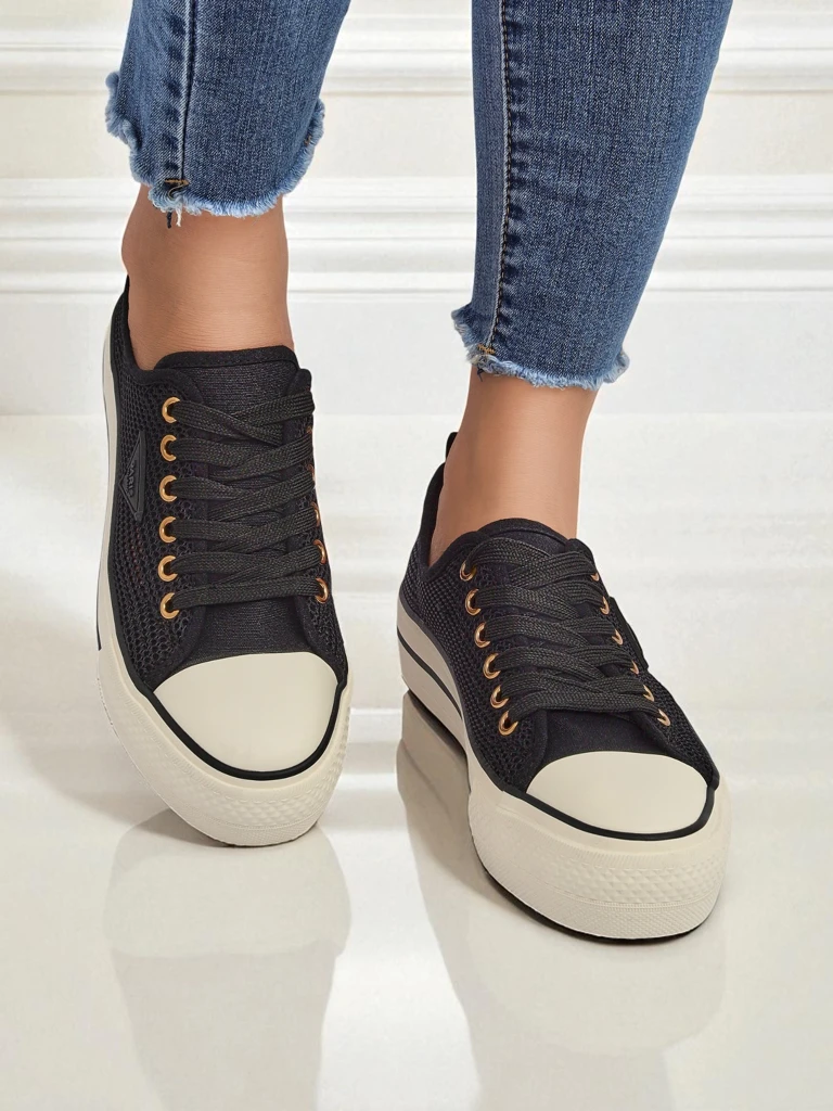 Royalfashion Дамски перфорирани маратонки Rebbse