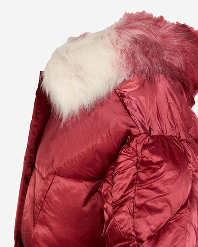 Дамско зимно яке със синтетичен пух - Облекло