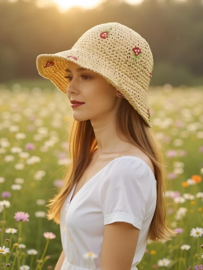 Royalfashion Дамска сламена шапка Florenya