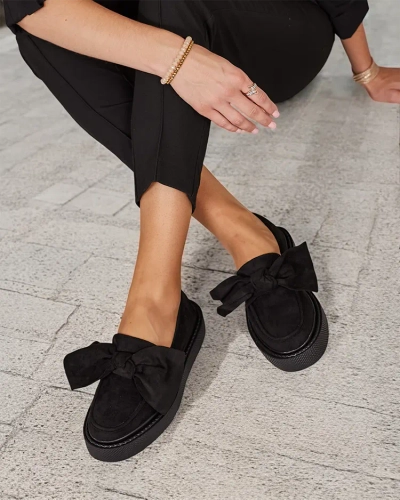 Royalfashion Дамски полуобувки с панделка Eriz