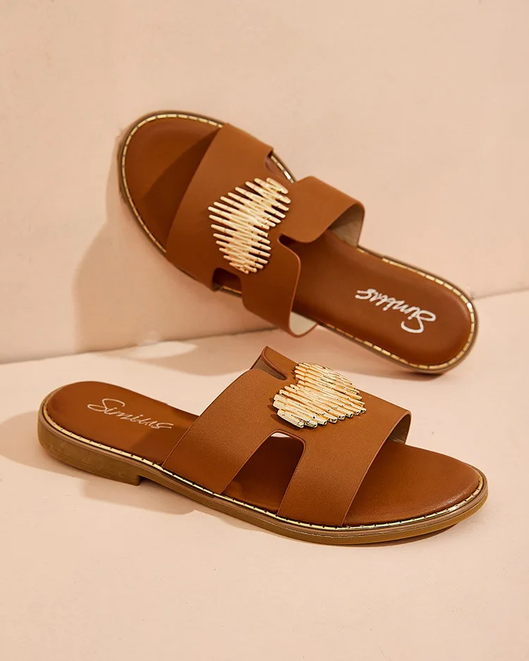 Royalfashion Дамски джапанки Olis с плоска подметка