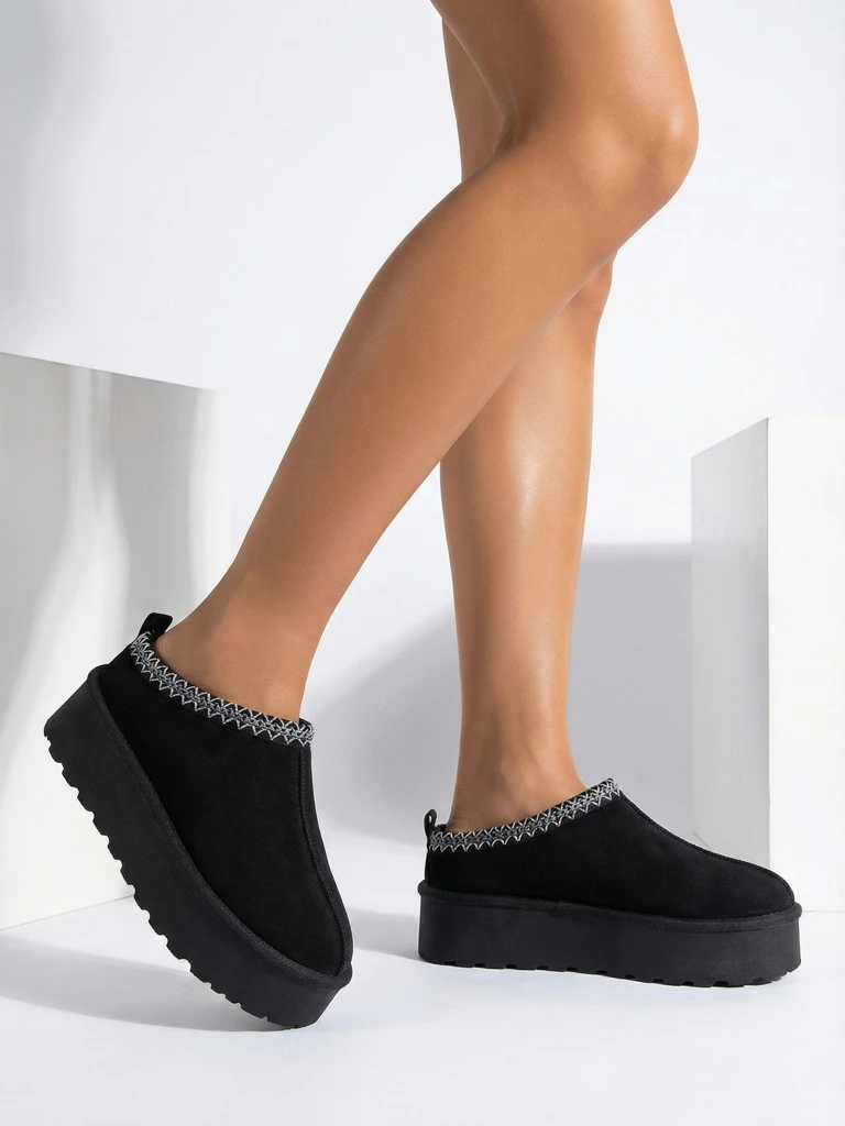 Royalfashion Къси ботуши, подобни на дамски зимни ботуши Фесио