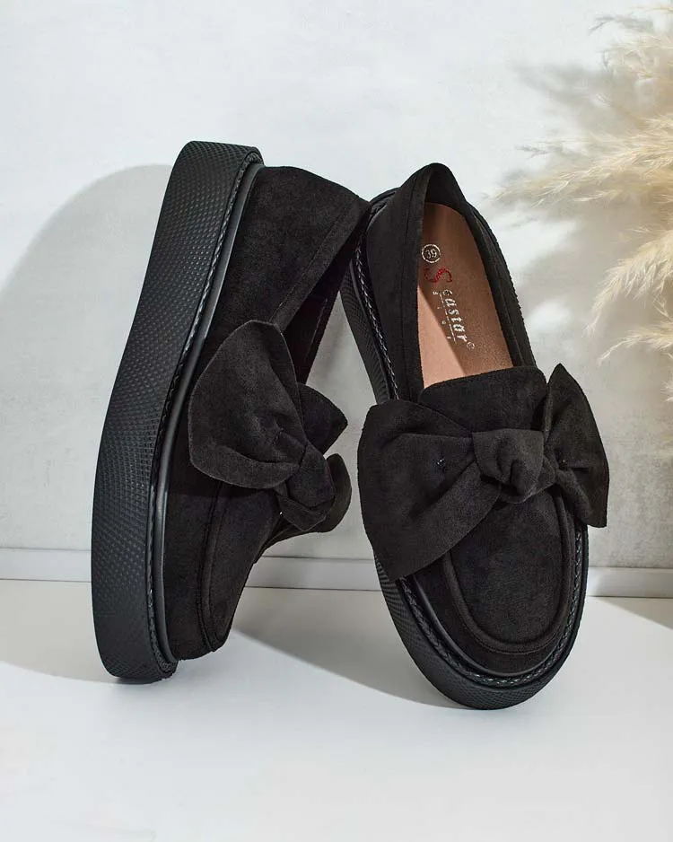 Royalfashion Дамски полуобувки с панделка Eriz