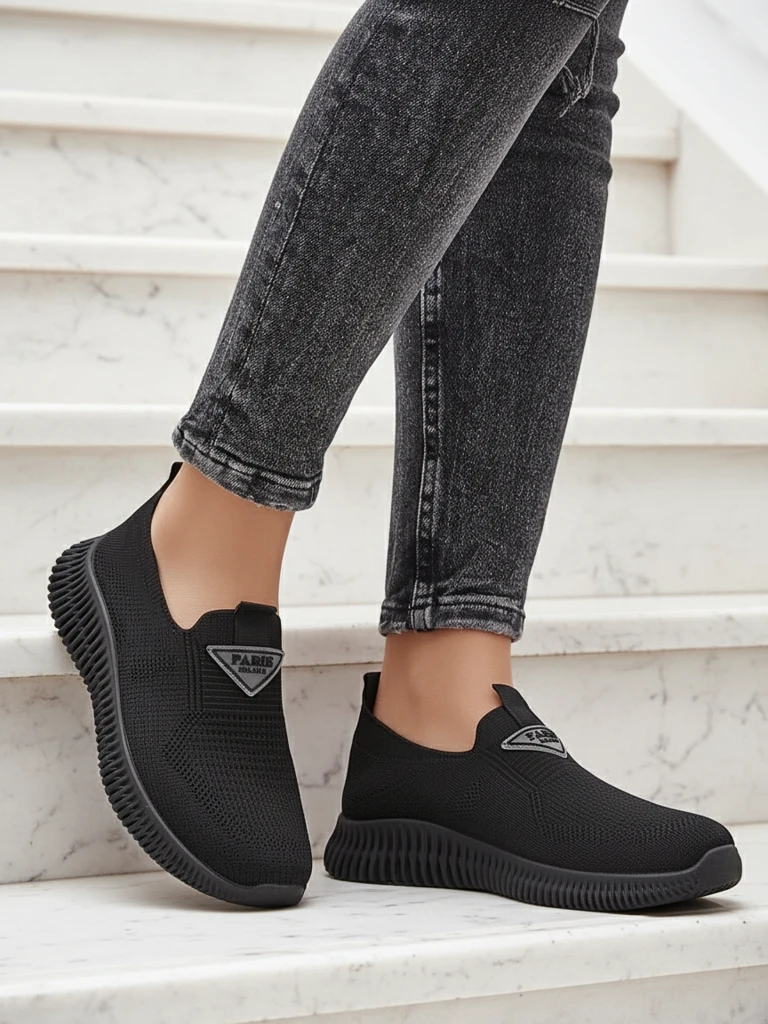 Royalfashion Дамски спортни обувки Serra, тип slip-on, от текстил