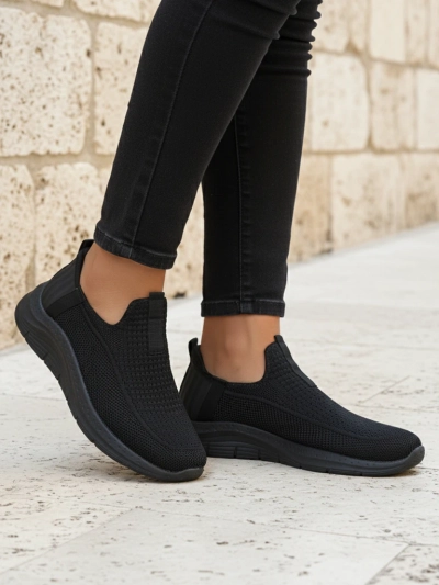 Royalfashion дамски обувки спортен тип с прибиране от текстил Secat