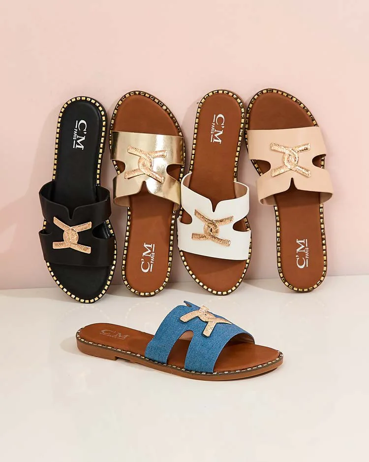 Royalfashion Дамски джапанки Ovore с плоска подметка