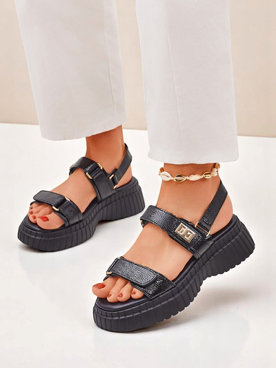 Royalfashion дамски сандали с по-дебела подметка Aganda