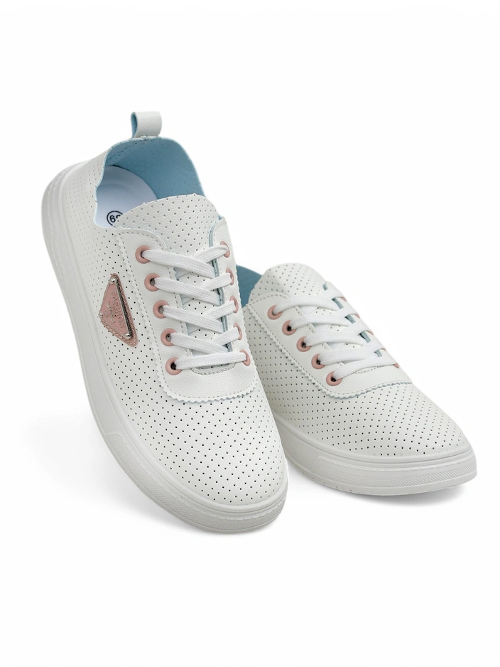 Роялфешън Дамски спортни обувки с връзки с принт Фенни