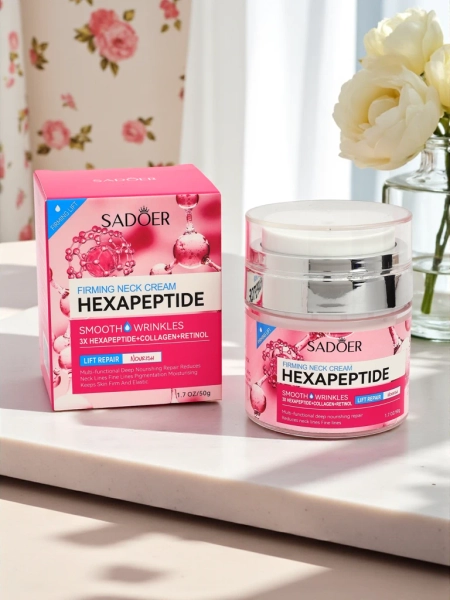 Sadoer Neptunia Hexapeptide Collagen Retinol Lifting Крем за Шия 50ml