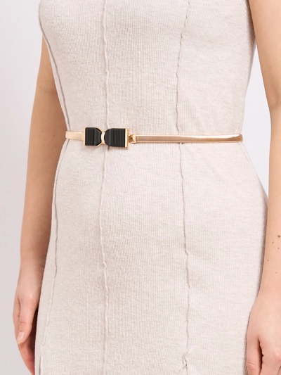 Златен дамски колан Livia с метална катарама панделка в стил Romano