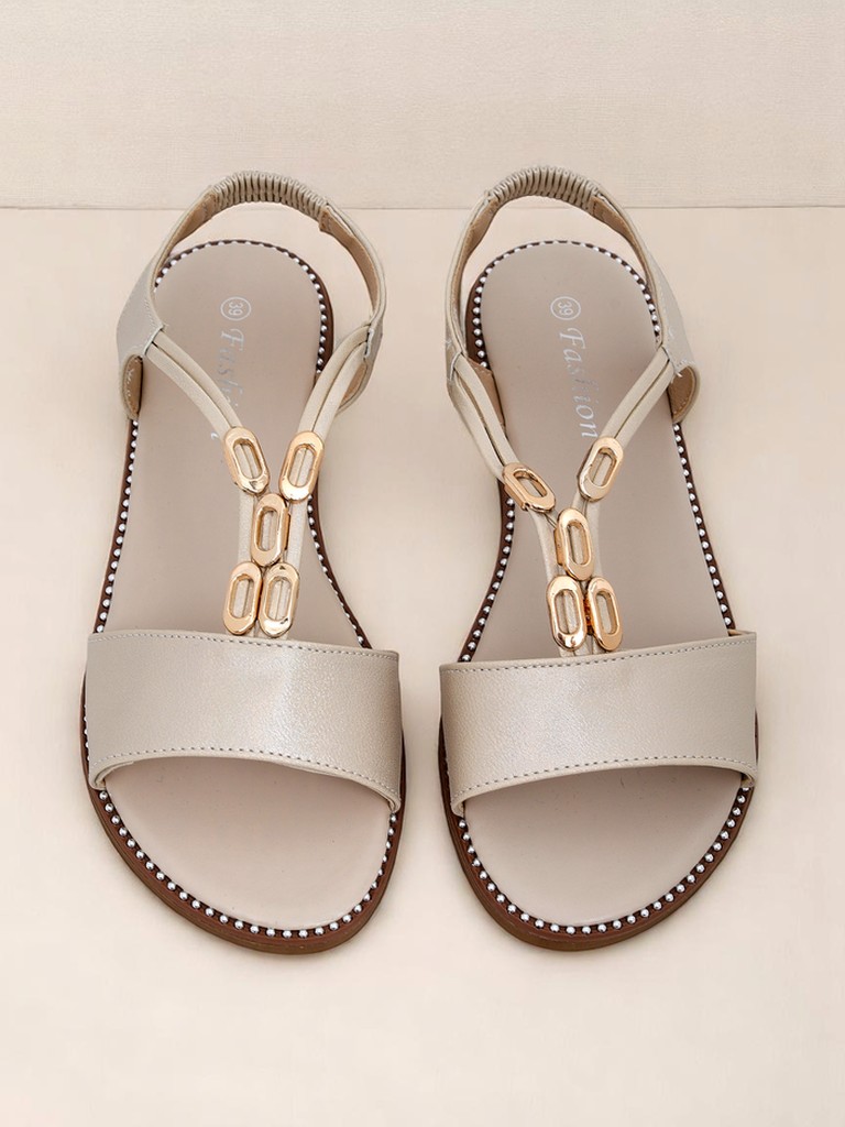 Royalfashion Дамски сандали с декоративни каишки Siena Glow