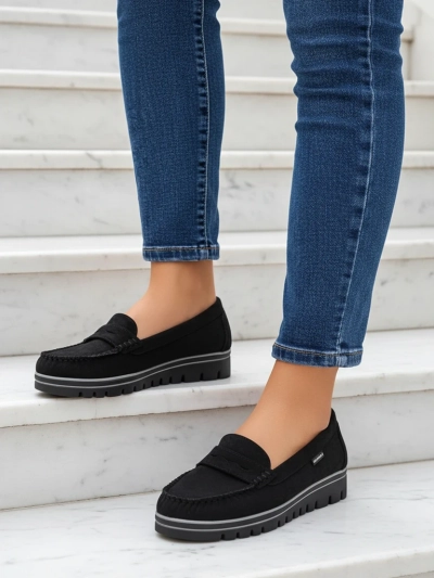 Sabella Черни Мокасини от Еко кожа