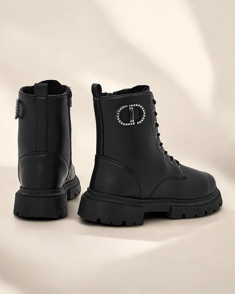 Роялфешън Еко кожени дамски боти Enoll