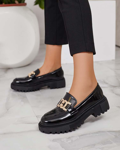 Royalfashion Дамски лакирани мокасини Bevevra