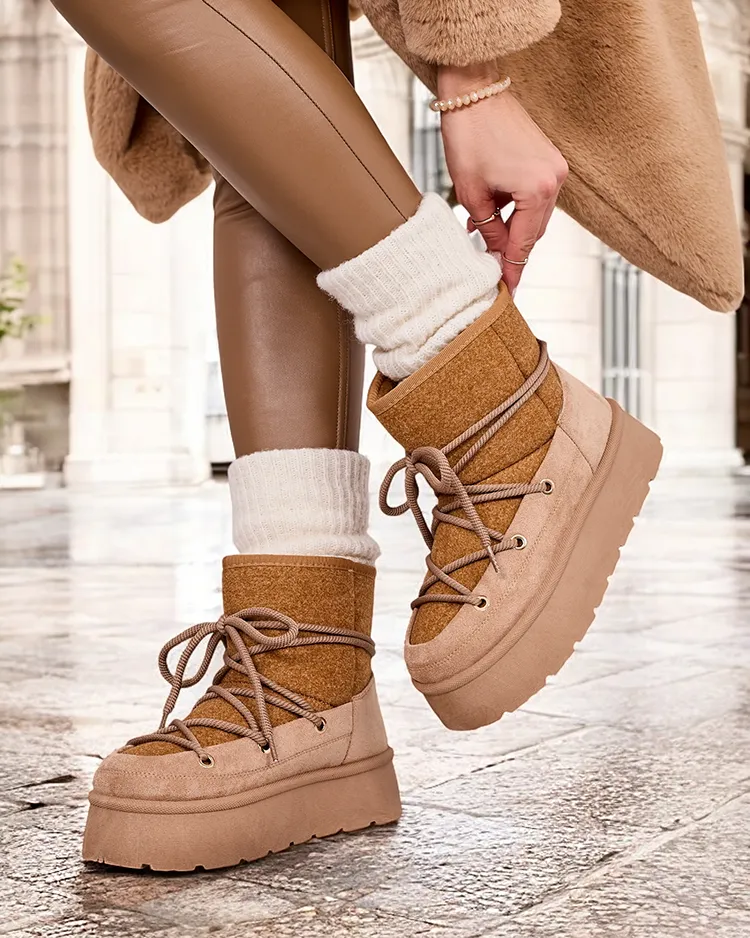 Royalfashion Дамски ботуши за сняг Filori с дантела