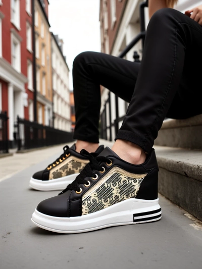 Royalfashion Женски спортни обувки с скрита платформа Jesioo