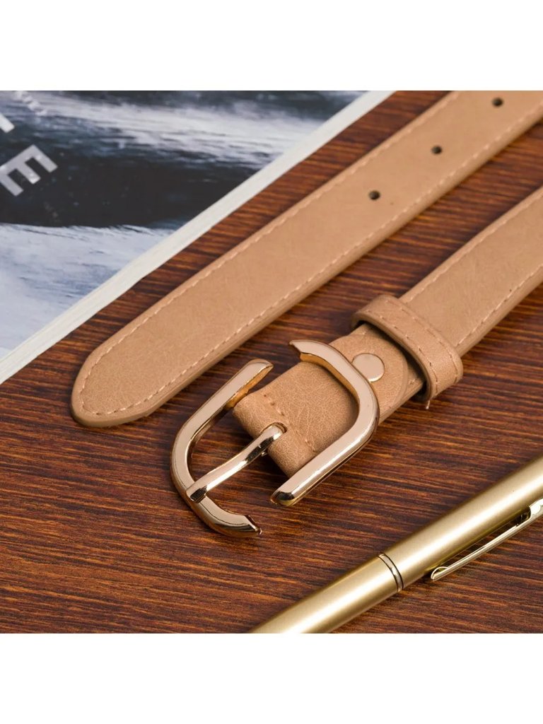 Royalfashion Дамски тънък колан за панталони