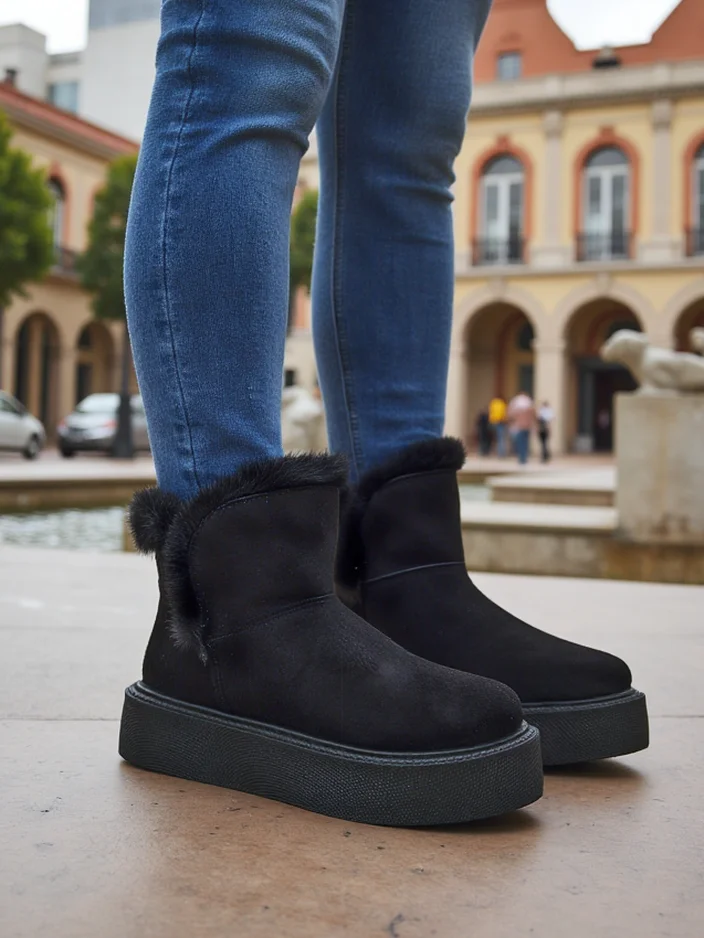Обувки на Royalfashion за жени с дизайн на зимни ботуши Cozio