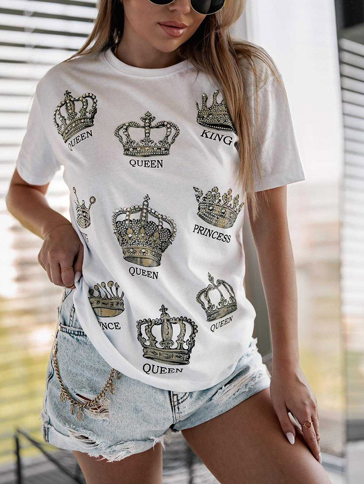 Royalfashion Дамска тениска с щампа