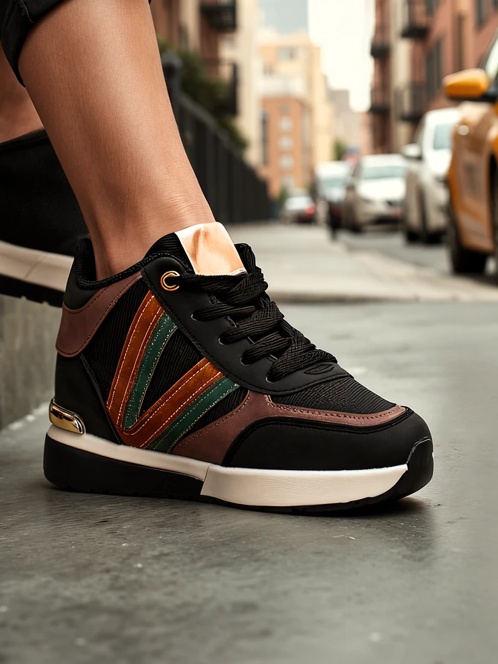 Royalfashion Дамски спортни обувки с скрита платформа Venixxe