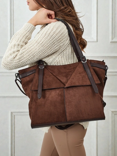 Дамска чанта shopper еко велур Daville