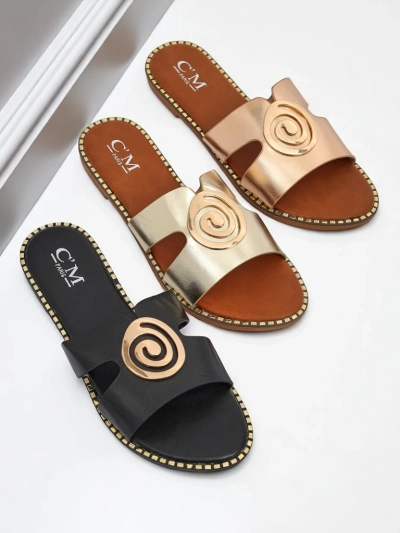 Royalfashion Дамски чехли с равна подметка Glam Bliss