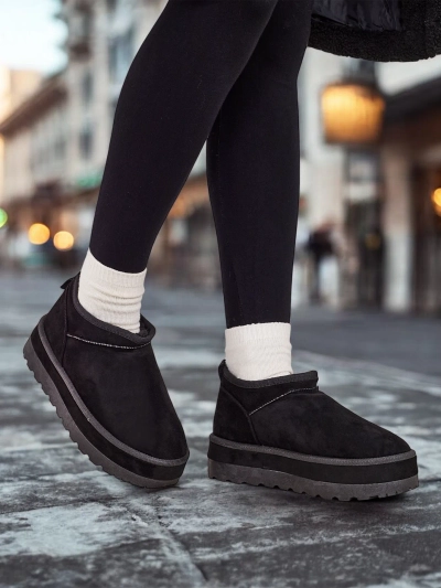 Роялфашън Къси снежни ботуши за жени а'ла Биовве