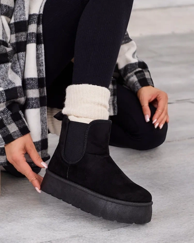 Royalfashion Дамски къси ботуши Nomas a'la snow boots