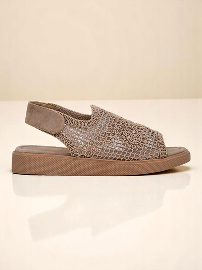 Royalfashion дамски ажурни сандали Levay с горна част