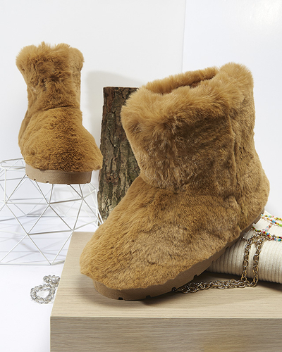 Дамски ботуши за сняг в цвят камила Ottola- Footwear