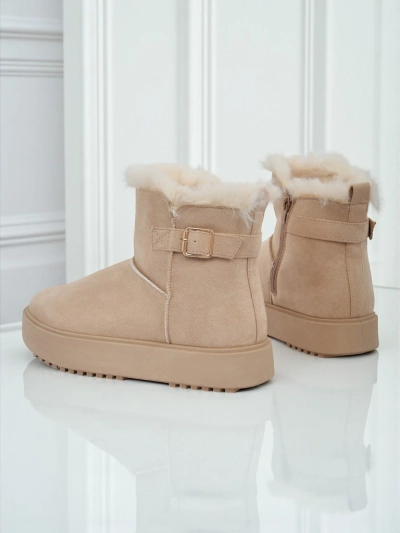 Royalfashion Къси дамски боти тип сноубутс Aurelia Classico