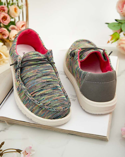 Royalfashion Дамски полуобувки с дантела