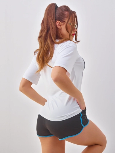 Royalfashion Женски спортен комплект с тениска и шорти Hello Summer