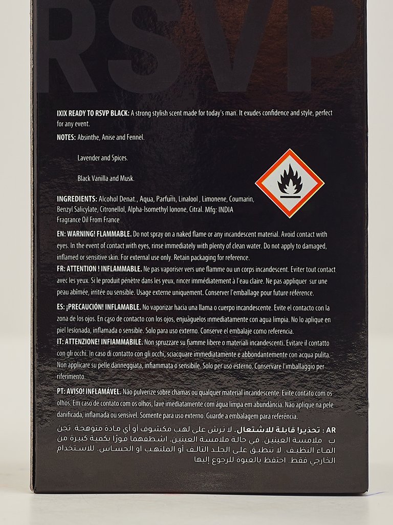 Вдъхновен парфюмна вода за мъже IXIX Ready to Black