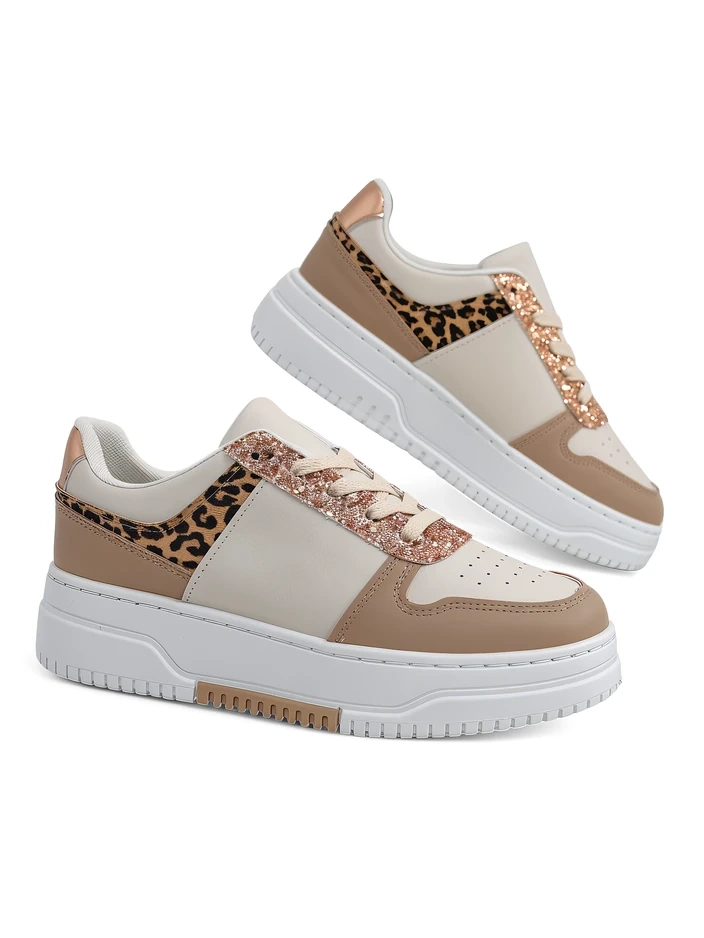 Royalfashion Женски маратонки с блестящи елементи Qisofi