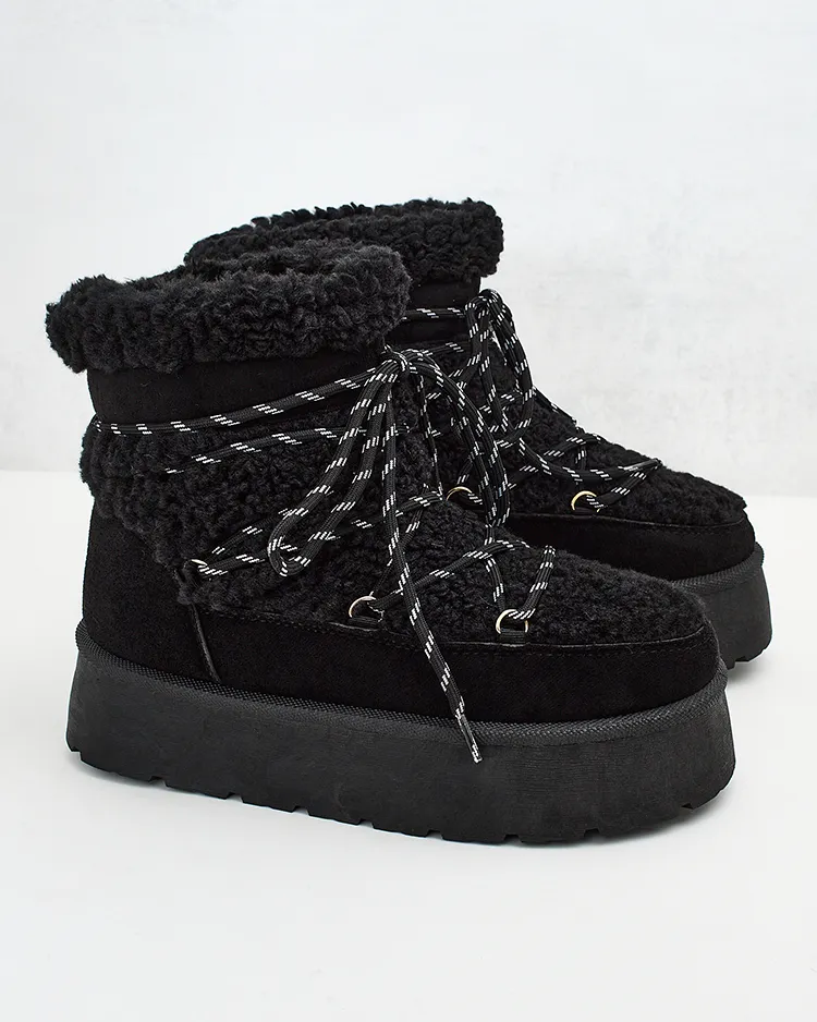 Royalfashion Дамски ботуши за сняг с дантела Evonie