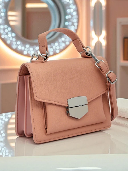 Royalfashion Дамска чанта тип плик с дръжка Amalthea Avorio