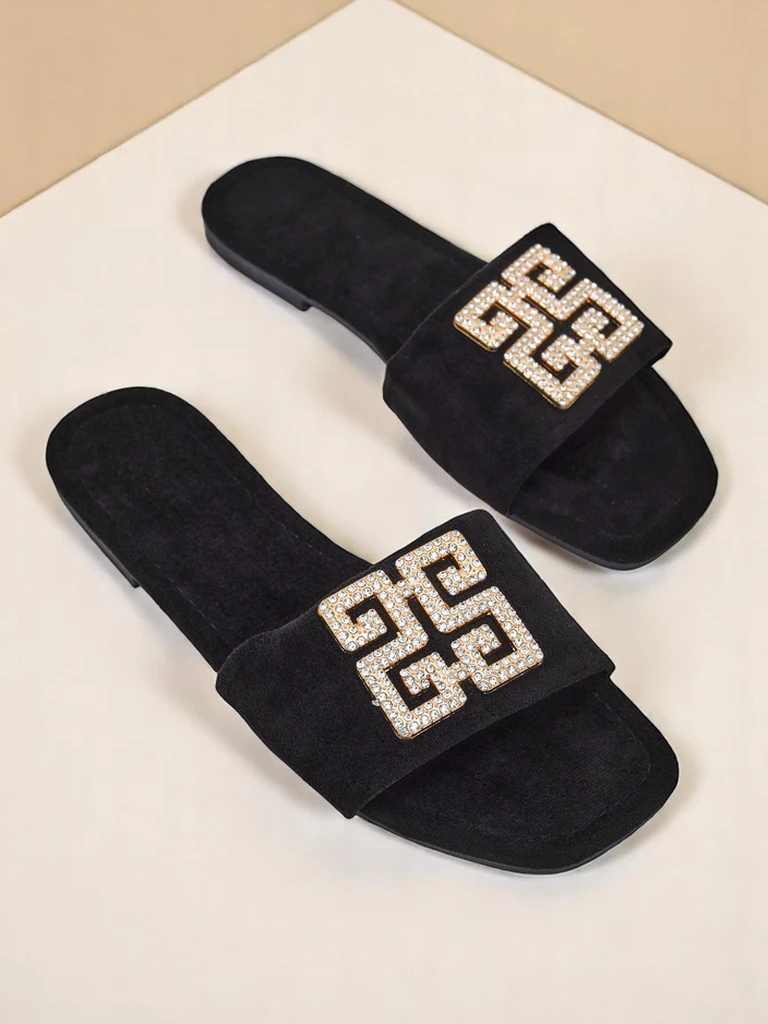 Royalfashion дамски чехли с плоска подметка Zamila