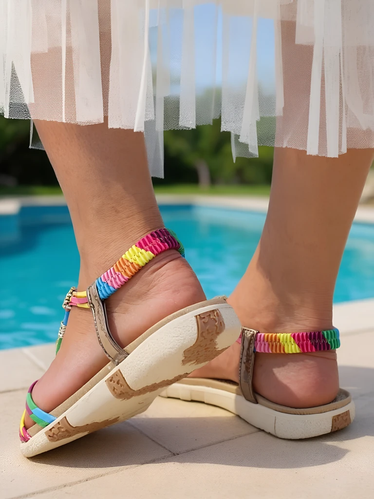 Royalfashion дамски сандали с декорации Veve