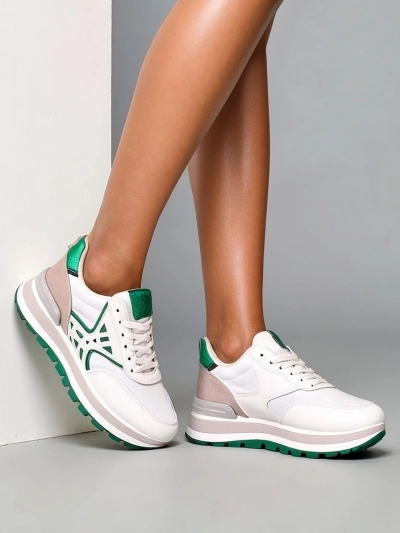 Дамски маратонки Royalfashion с блестящи детайли