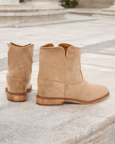 Дамски боти Royalfashion в стил каубой на покрита платформа Blueston