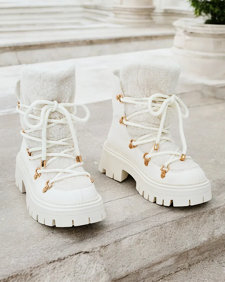 Royalfashion Lozin дамски ботуши за сняг с дантела