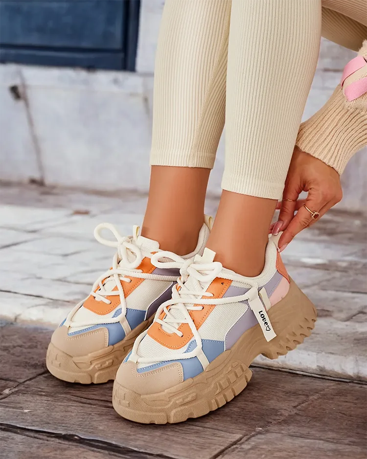 Royalfashion Дамски кецове на платформа Bereya